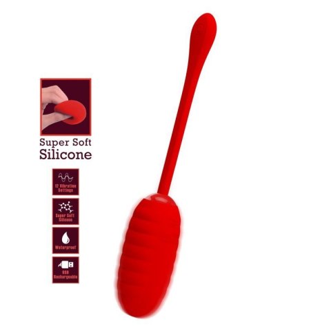 PRETTY LOVE - KIRK EGG Red 12 function vibrations PRETTY LOVE - KIRK EGG Red 12 function vibrations