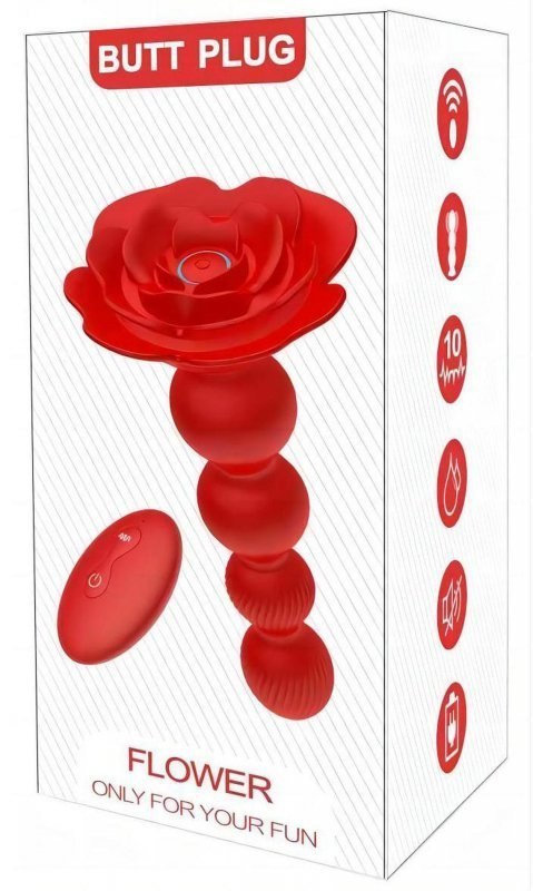 Rose rotating anal beads Rose rotating anal beads
