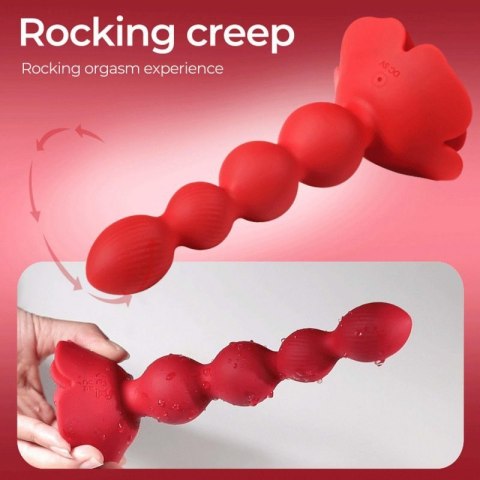 Rose rotating anal beads Rose rotating anal beads