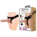 PRETTY LOVE - HARNESS BRIEFS Jerry Universal Strap-On Harness 7,6&#039;&#039; Dildo Flesh