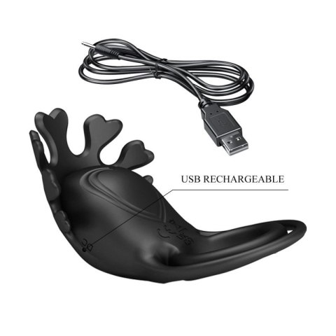 PRETTY LOVE - VIBRANT PENIS RING RUBEN Black, 7 vibration functions PRETTY LOVE - VIBRANT PENIS RING RUBEN Black, 7 vibration functions