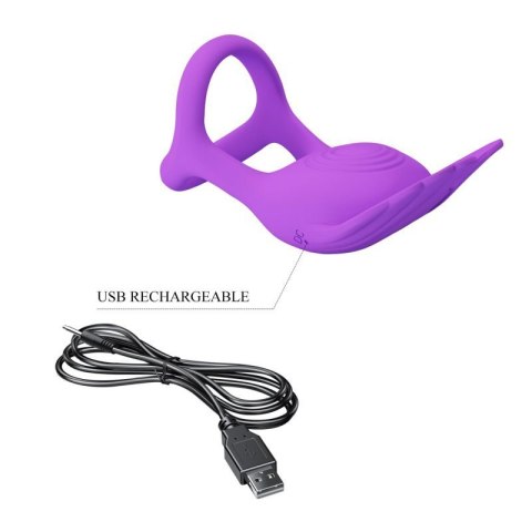 PRETTY LOVE - VIBRANT PENIS RING SILAS Black, 7 vibration functions PRETTY LOVE - VIBRANT PENIS RING SILAS Black, 7 vibration functions