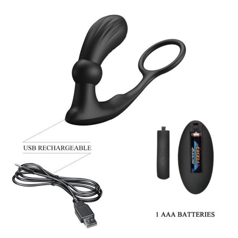 PRETTY LOVE - Warren Black, 12 vibration functions 12 pulse wave settings Wireless remote control PRETTY LOVE - Warren Black, 12 vibration functions 12 pulse wave settings Wireless remote control