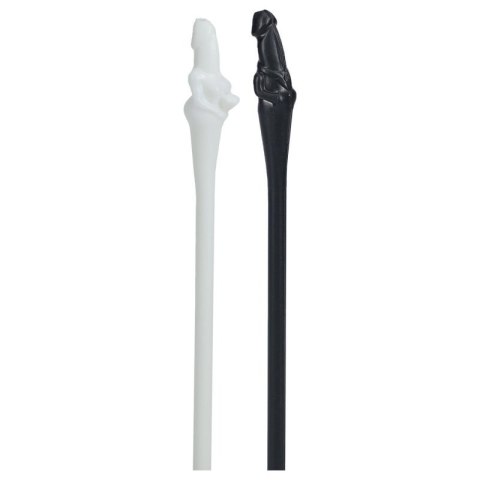 Couples Straws - Black and White Couples Straws - Black and White