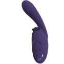 Gen - Rechargeable Triple Action G-Spot Vibrator with Pulse Wave and Vibrating Bristles - Purple