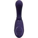 Gen - Rechargeable Triple Action G-Spot Vibrator with Pulse Wave and Vibrating Bristles - Purple