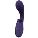 Gen - Rechargeable Triple Action G-Spot Vibrator with Pulse Wave and Vibrating Bristles - Purple