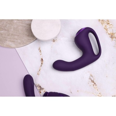Riko - Rechargeable Triple Action Vibrator with Advanced Finger Motion & Pulse Wave Stimulator - Purple Riko - Rechargeable Triple Action Vibrator with Advanced Finger Motion & Pulse Wave Stimulator - Purple