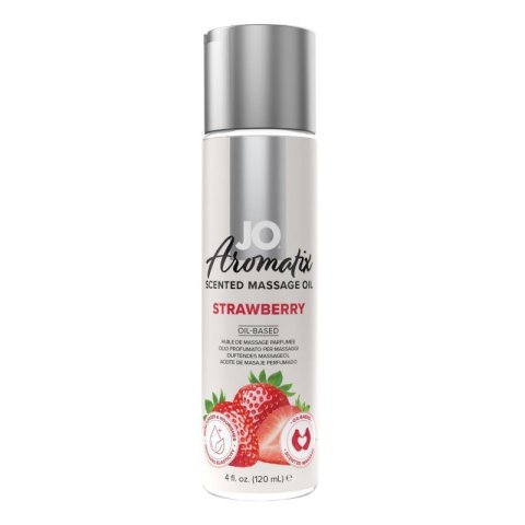 System JO - Aromatix Scented Massage Oil Strawberry 120 ml System JO - Aromatix Scented Massage Oil Strawberry 120 ml