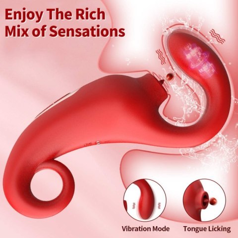 Wibrator-Merfi, 10 vibration functions, 10 frequency tongue licking USB Wibrator-Merfi, 10 vibration functions, 10 frequency tongue licking USB