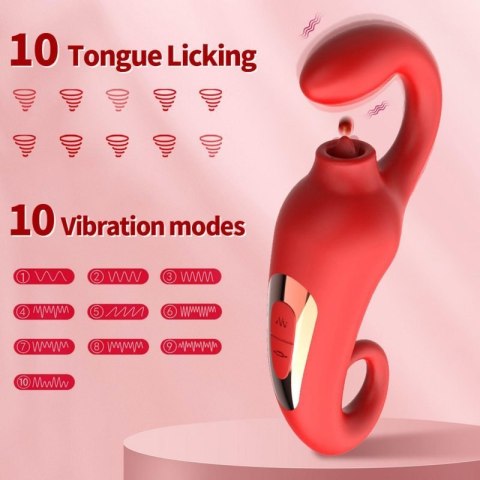 Wibrator-Merfi, 10 vibration functions, 10 frequency tongue licking USB Wibrator-Merfi, 10 vibration functions, 10 frequency tongue licking USB