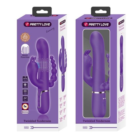 PRETTY LOVE - Cammy Dark Purple, Twinkled Tenderness, 7 thumping functions 7 vibration functions 4 rolling functions PRETTY LOVE - Cammy Dark Purple, Twinkled Tenderness, 7 thumping functions 7 vibration functions 4 rolling functions