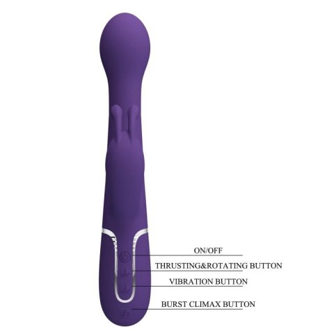 PRETTY LOVE - Dejon dark Purple, 7 vibration functions 4 thrusting settings 4 rotation functions PRETTY LOVE - Dejon dark Purple, 7 vibration functions 4 thrusting settings 4 rotation functions