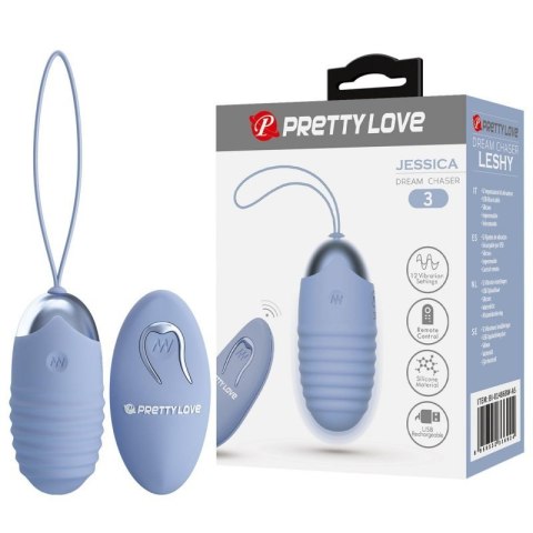 PRETTY LOVE - JESSICA Dream chaser 3, Blue, Wireless remote control 12 vibration functions PRETTY LOVE - JESSICA Dream chaser 3, Blue, Wireless remote control 12 vibration functions