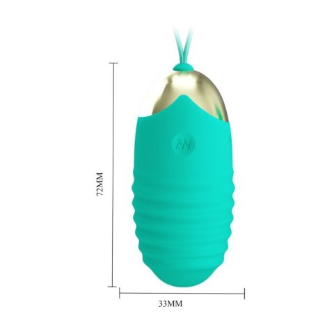 PRETTY LOVE - JESSICA Dream chaser 3, Green, Wireless remote control 12 vibration functions PRETTY LOVE - JESSICA Dream chaser 3, Green, Wireless remote control 12 vibration functions