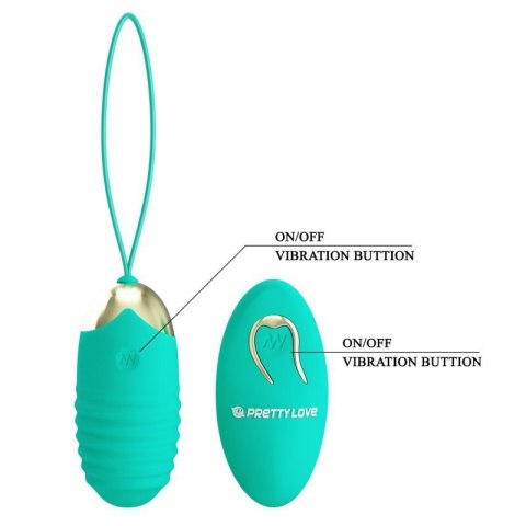 PRETTY LOVE - JESSICA Dream chaser 3, Green, Wireless remote control 12 vibration functions PRETTY LOVE - JESSICA Dream chaser 3, Green, Wireless remote control 12 vibration functions