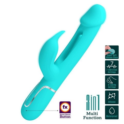 PRETTY LOVE - Kampas Green, 7 vibration functions 4 licking settings PRETTY LOVE - Kampas Green, 7 vibration functions 4 licking settings