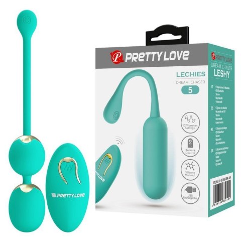 PRETTY LOVE - LECHIES Dream chaser 5, Green, Wireless remote control 12 vibration functions Memory function PRETTY LOVE - LECHIES Dream chaser 5, Green, Wireless remote control 12 vibration functions Memory function