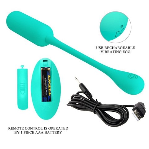 PRETTY LOVE - LECHIES Dream chaser 5, Green, Wireless remote control 12 vibration functions Memory function PRETTY LOVE - LECHIES Dream chaser 5, Green, Wireless remote control 12 vibration functions Memory function