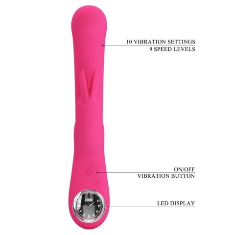 PRETTY LOVE - Lamar dark Pink, 10 vibration functions 9 speed levels PRETTY LOVE - Lamar dark Pink, 10 vibration functions 9 speed levels