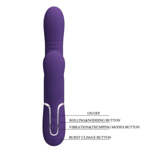 PRETTY LOVE - Mariana dark purple, 7 vibration functions, 7 thrusting settings, 4 rolling functions,4 nodding functions PRETTY LOVE - Mariana dark purple, 7 vibration functions, 7 thrusting settings, 4 rolling functions,4 nodding functions