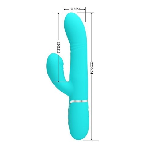 PRETTY LOVE - Mariana light blue, 7 vibration functions, 7 thrusting settings, 4 rolling functions, 4 nodding functions PRETTY LOVE - Mariana light blue, 7 vibration functions, 7 thrusting settings, 4 rolling functions, 4 nodding functions