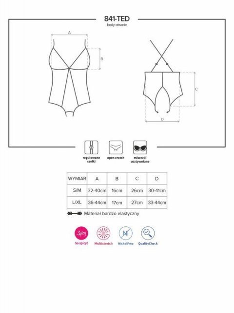 Bielizna-841-TED-1 body S/M Bielizna-841-TED-1 body S/M