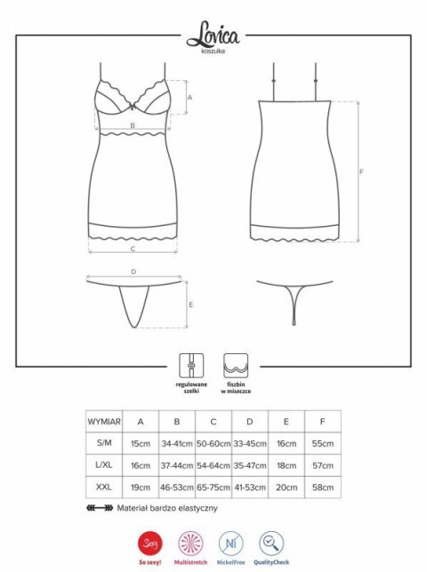 Bielizna-Lovica koszulka i stringi L/XL Bielizna-Lovica koszulka i stringi L/XL