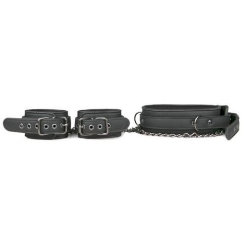 Kajdanki-Leather Collar With Handcuffs Kajdanki-Leather Collar With Handcuffs