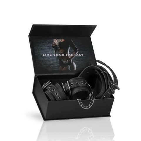 Kajdanki-Leather Collar With Handcuffs Kajdanki-Leather Collar With Handcuffs