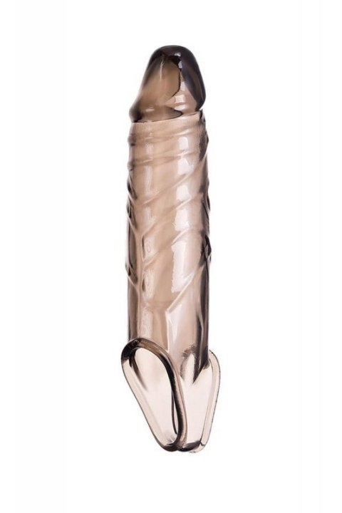 ToyFa XLover, Penis sleeve, for enlargement, TPE, transparent black, 15,5 cm ToyFa XLover, Penis sleeve, for enlargement, TPE, transparent black, 15,5 cm