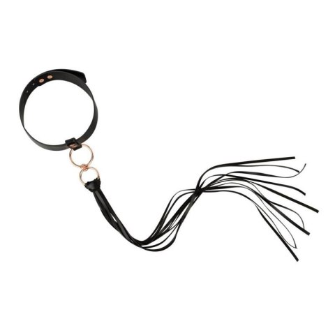 Rosy Gold - Collar with Flogger - Black Rosy Gold - Collar with Flogger - Black