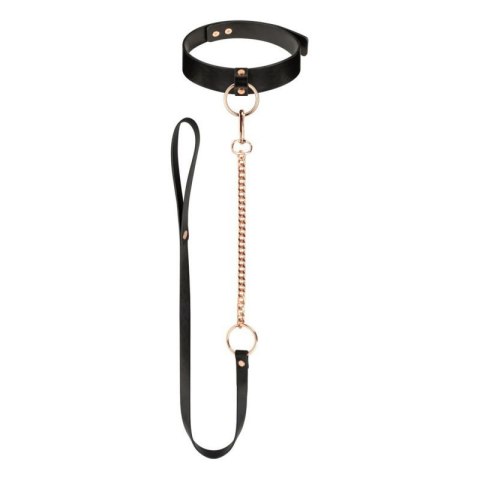 Rosy Gold - Collar with Leash - Black Rosy Gold - Collar with Leash - Black