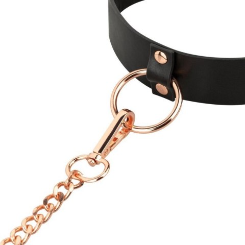 Rosy Gold - Collar with Leash - Black Rosy Gold - Collar with Leash - Black