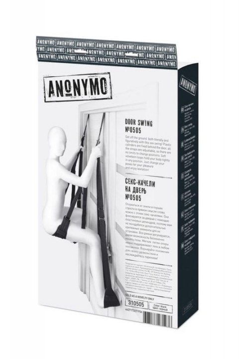Anonymo Sex swing on the door , nylon, black Anonymo Sex swing on the door , nylon, black