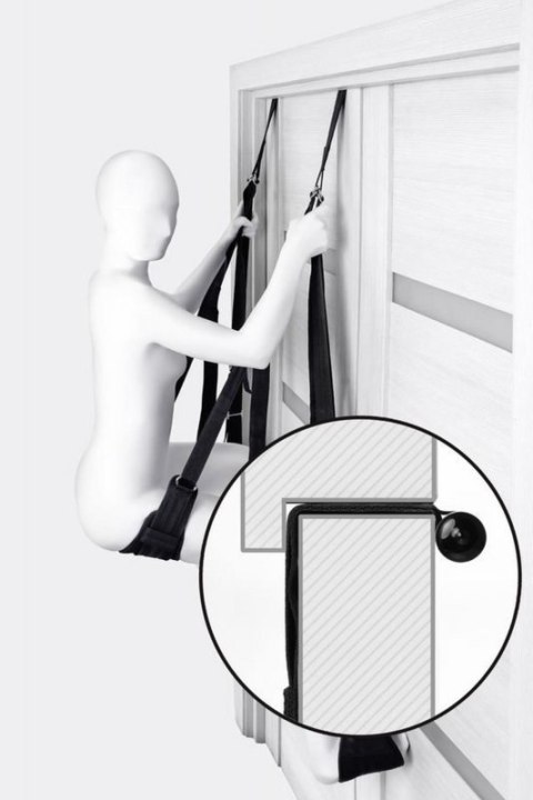 Anonymo Sex swing on the door , nylon, black Anonymo Sex swing on the door , nylon, black