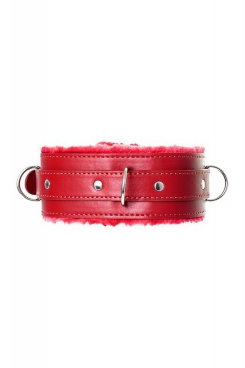 Anonymo collar, PU leather, red Anonymo collar, PU leather, red