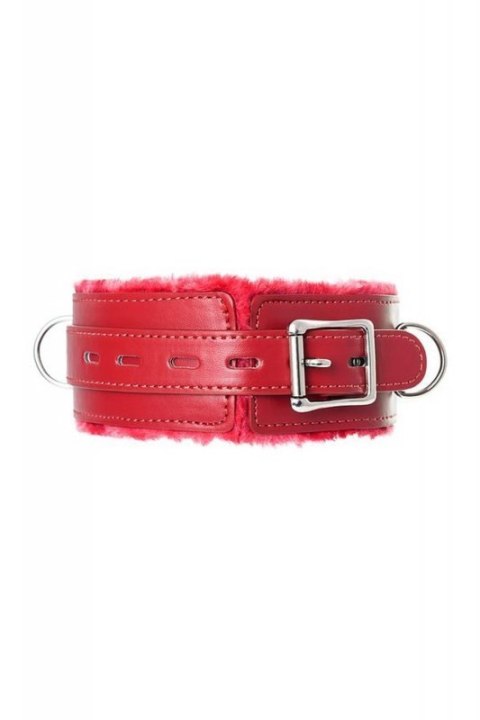Anonymo collar, PU leather, red Anonymo collar, PU leather, red