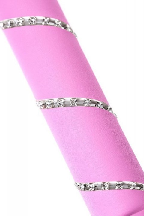 Anonymo flogger, PU leather, pink, 64 cm Anonymo flogger, PU leather, pink, 64 cm