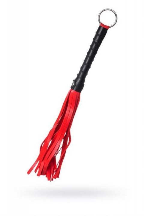Anonymo flogger, PU leather, red, 28 cm Anonymo flogger, PU leather, red, 28 cm