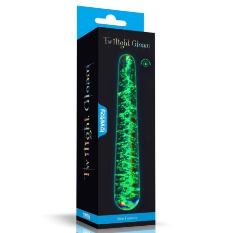 Glow-in-the-dark Twilight Gleam Glass Dildo