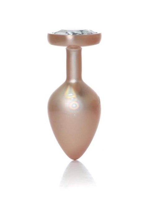 Plug-Jewellery Pearl Gold Heart PLUG- Clear M Plug-Jewellery Pearl Gold Heart PLUG- Clear M