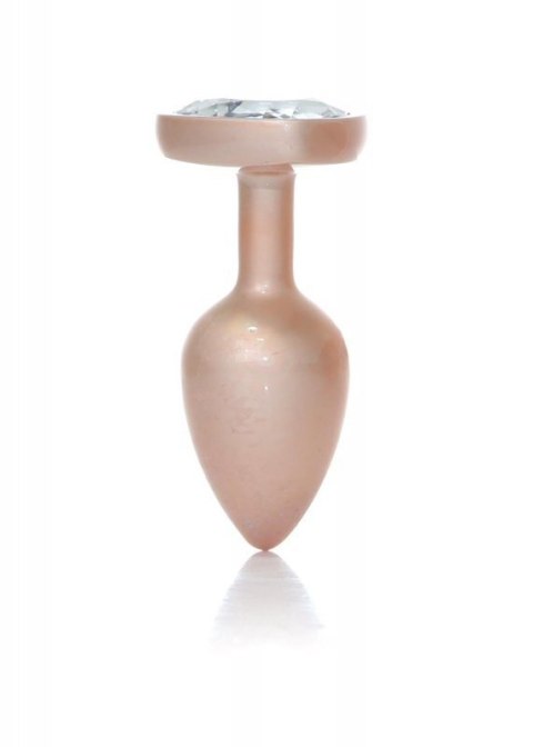 Plug-Jewellery Pearl Gold Heart PLUG- Clear S Plug-Jewellery Pearl Gold Heart PLUG- Clear S