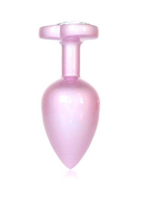 Plug-Jewellery Pearl Pink Heart PLUG- Clear L Plug-Jewellery Pearl Pink Heart PLUG- Clear L