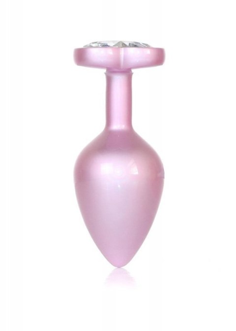 Plug-Jewellery Pearl Pink Heart PLUG- Clear M Plug-Jewellery Pearl Pink Heart PLUG- Clear M