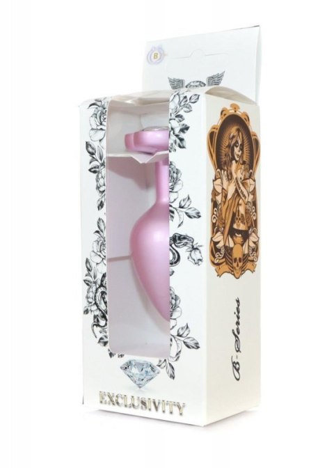 Plug-Jewellery Pearl Pink Heart PLUG- Clear M Plug-Jewellery Pearl Pink Heart PLUG- Clear M