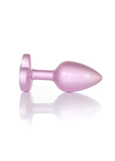 Plug-Jewellery Pearl Pink Heart PLUG- Clear S Plug-Jewellery Pearl Pink Heart PLUG- Clear S