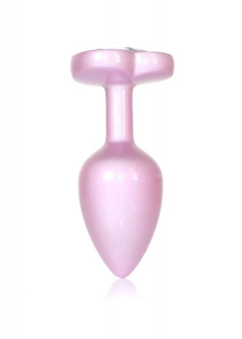 Plug-Jewellery Pearl Pink Heart PLUG- Clear S Plug-Jewellery Pearl Pink Heart PLUG- Clear S