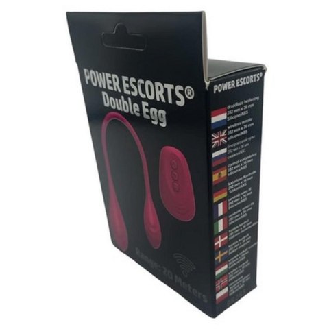 Power Escorts - Double Egg - Remote Controlled Vibrator - Pink Power Escorts - Double Egg - Remote Controlled Vibrator - Pink