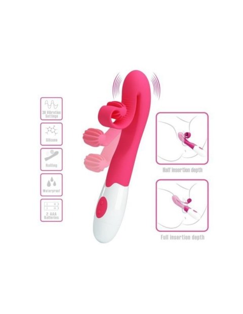 ROMANCE - PINK VIBRATOR AND STIMULATOR 30 SPEEDS ROMANCE - PINK VIBRATOR AND STIMULATOR 30 SPEEDS